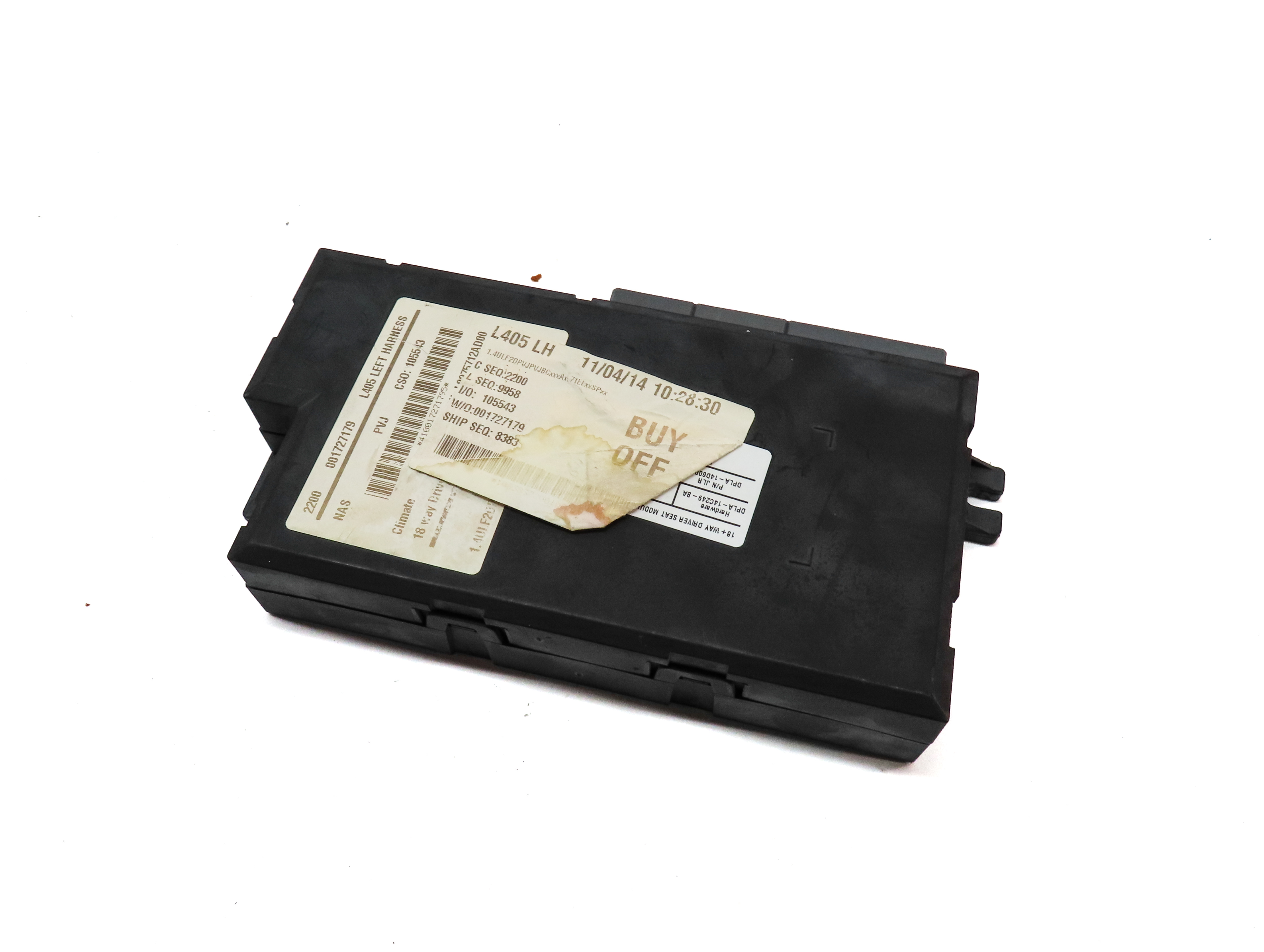 2014 LAND RANGE ROVER (L405) FRONT LEFT DRIVER SEAT CONTROL MODULE — exact item pictured